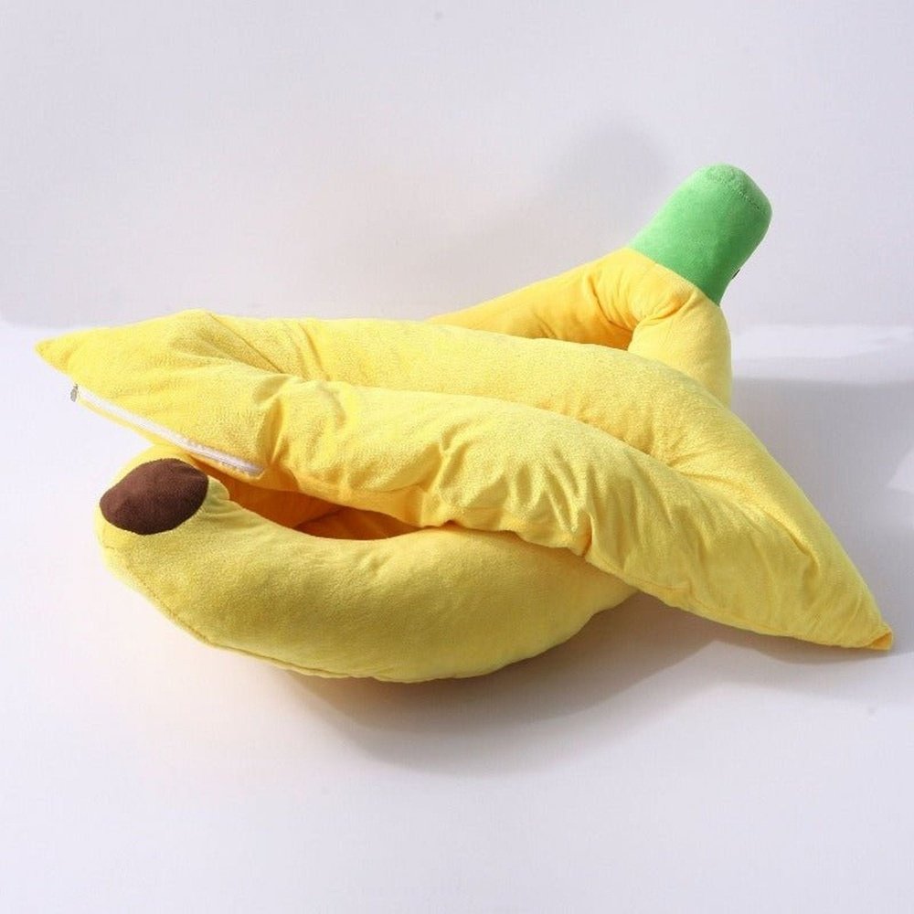 Warm Banana Shaped Pet Bed - Weriion