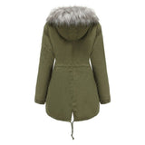 Warm Hooded Velvet Padded Winter Jacket - Weriion