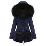 Warm Hooded Velvet Padded Winter Jacket - Weriion