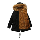 Warm Hooded Velvet Padded Winter Jacket - Weriion