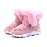 Warm Unisex Leather Winter Boots For Children - Weriion