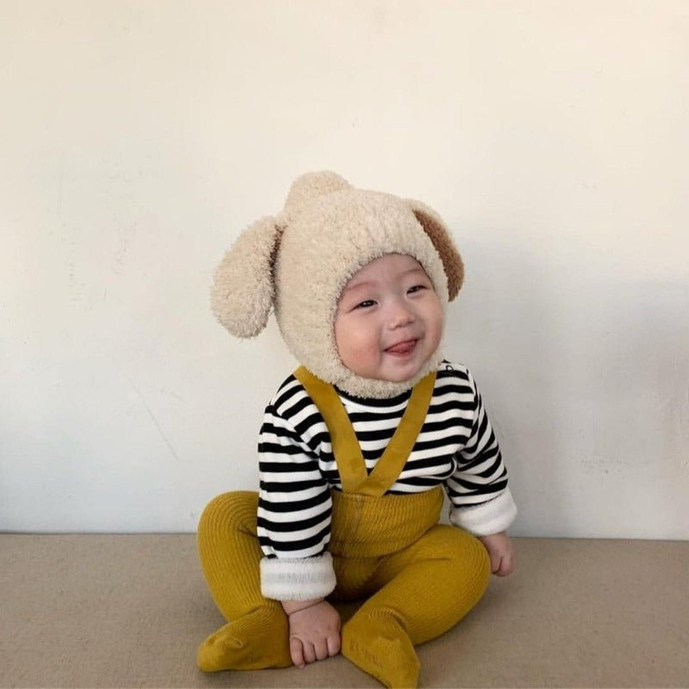 Warm Winter And Autumn Plush Hat For Children With Cute Rabbit Ears - Weriion