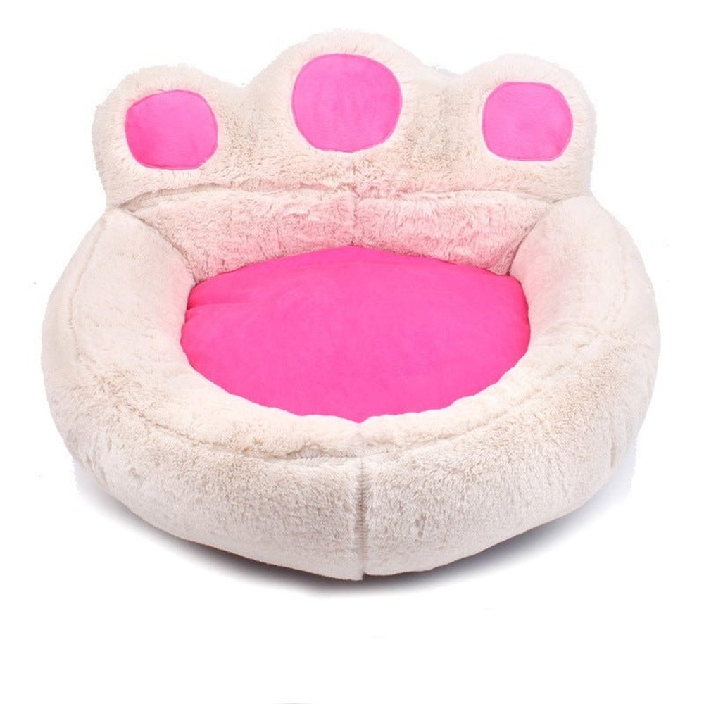 Warm Winter & Autumn Bear Paw Shaped Pet Bed - Weriion