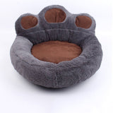 Warm Winter & Autumn Bear Paw Shaped Pet Bed - Weriion