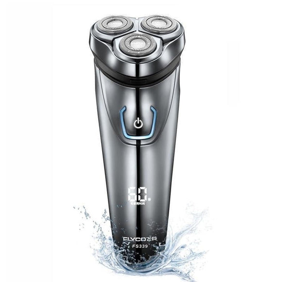 Waterproof Washable Rechargeable Electric Shaver With Floating Triple Head - Weriion