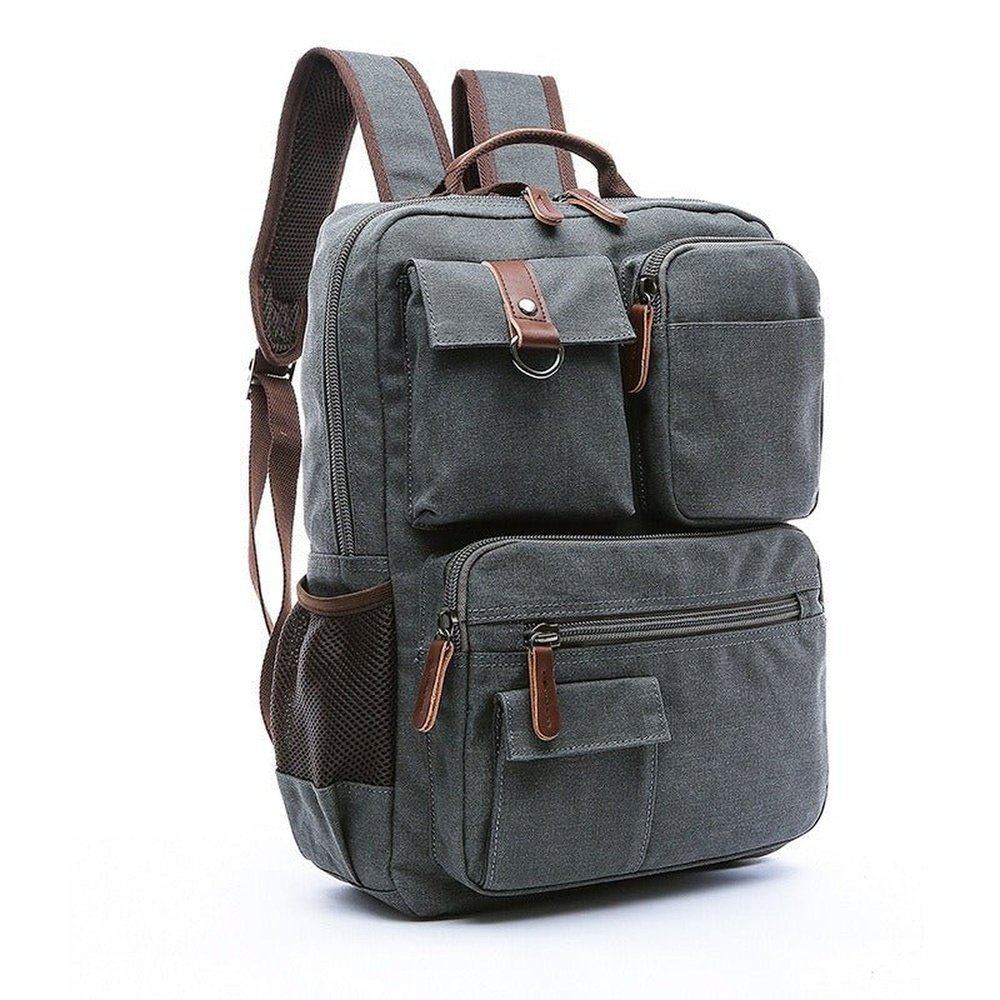 Waxed Canvas Backpack For Men - Weriion