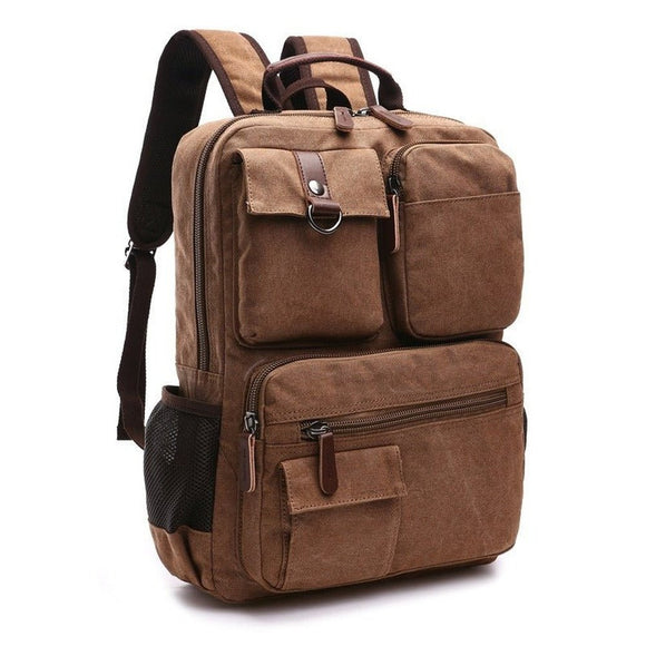 Waxed Canvas Backpack For Men - Weriion
