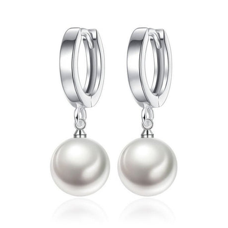 White Pearl Earrings For Women Jewelry - Weriion