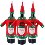 Wine Bottle Covers With Christmas Themes Table Decorations - Weriion