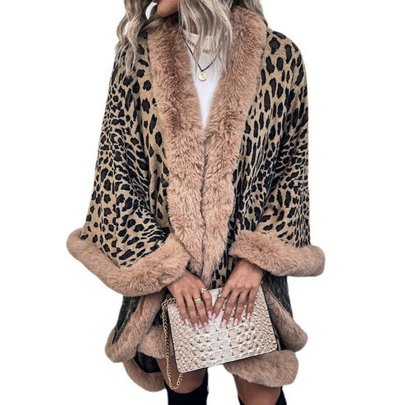 Winter & Autumn Wool Leopard Coat - Weriion