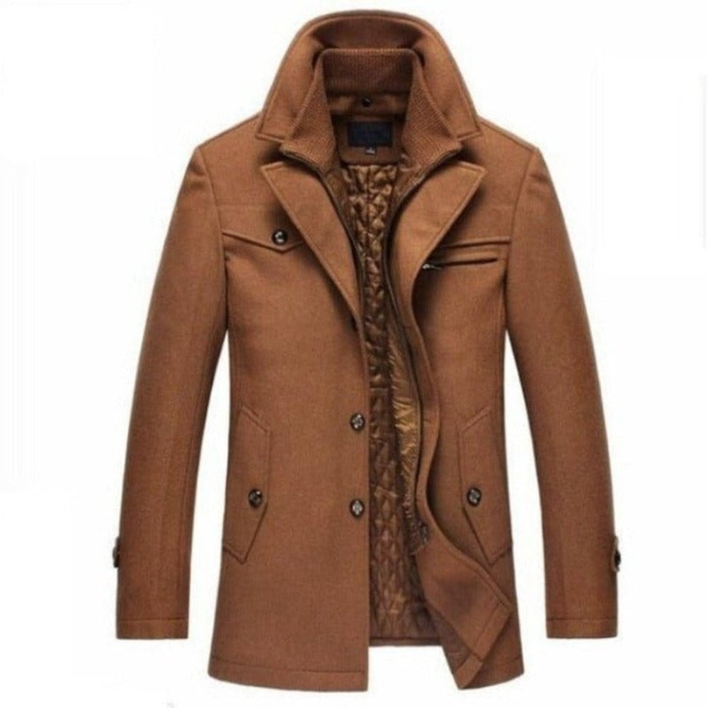 Winter Wool Coat Slim Fit For Men - Weriion