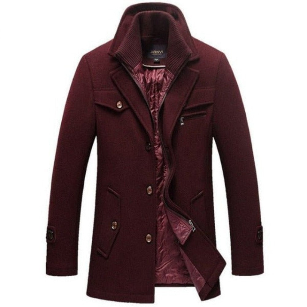 Winter Wool Coat Slim Fit For Men - Weriion