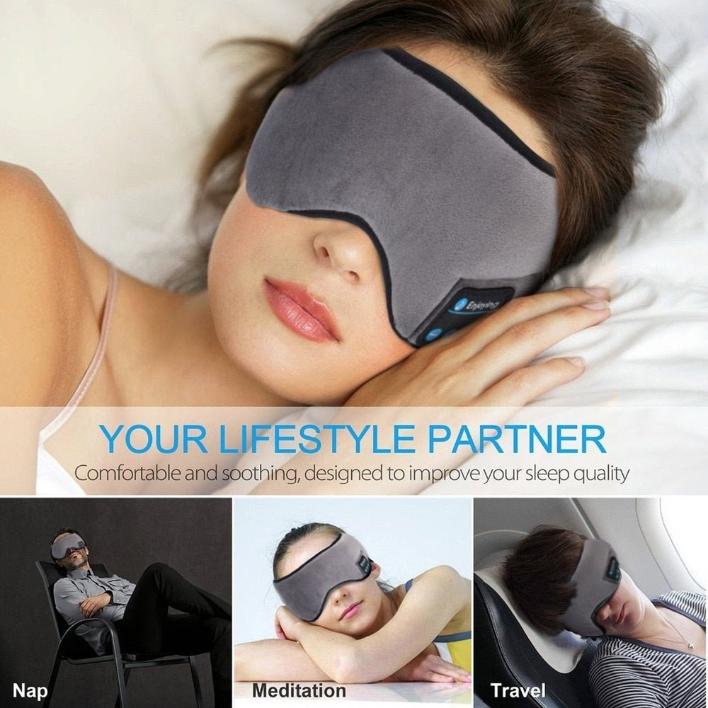 Wireless Sleep Headband Eye Mask Headphones - Weriion