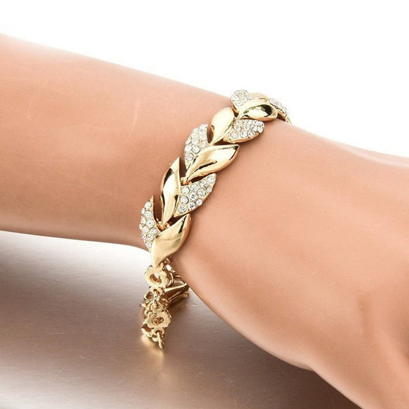 Women's 18K Gold Leaf Bracelet - Weriion