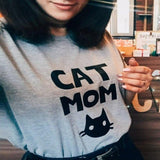 Women's Cat Mom T-Shirt - Weriion