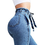 Women's High Waist Jeans - Weriion