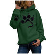 Women's Hoodie With Dog Paw Print - Weriion