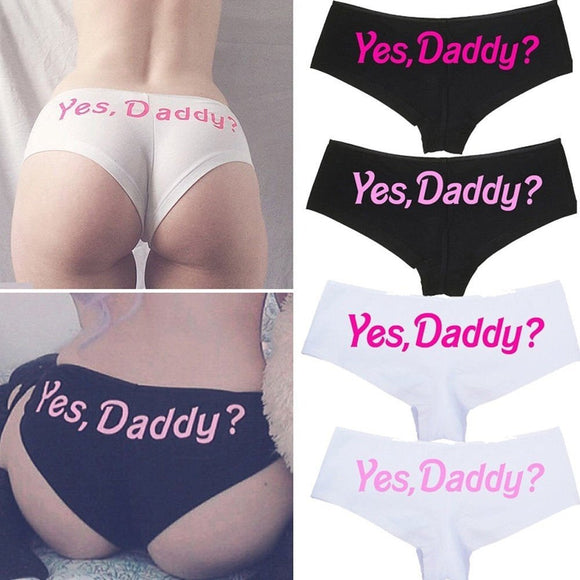 Women's Panties Funny Design Yes Daddy - Weriion