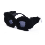 Women's Plush Cat Eye Sunglasses - Weriion