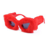 Women's Plush Cat Eye Sunglasses - Weriion