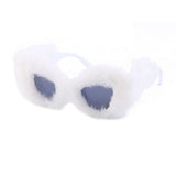 Women's Plush Cat Eye Sunglasses - Weriion