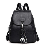 Women's PU Leather Backpack - Weriion
