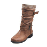 Women's PU Leather Boots - Weriion