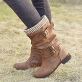 Women's PU Leather Boots - Weriion