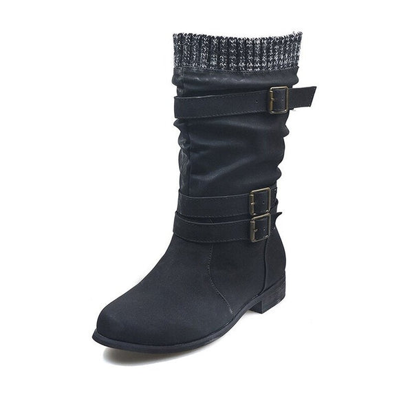 Women's PU Leather Boots - Weriion