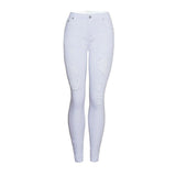 Women's White Slim Fit & High Waist Jeans - Weriion