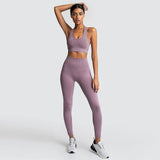 Women's Yoga Pants And Sports Bra 2 Piece Gym Clothing Set - Weriion