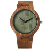 Wooden Watch With Soft Leather Strap For Men - Weriion