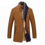 Wool Slim Fit Coat For Men - Weriion