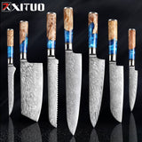 XITUO Kitchen Knifes-Set Damascus Steel Material - Weriion
